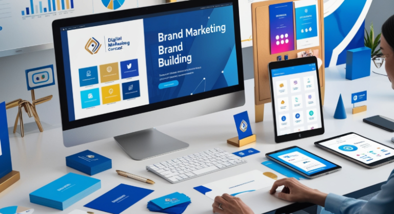 Font Design Shapes Modern Visual Brand Identity